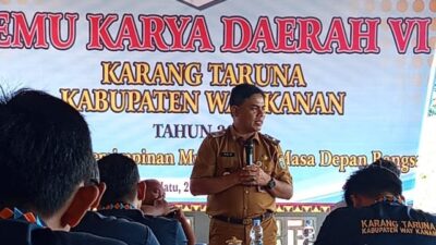 Bupati Way Kanan Harapkan Karang Taruna Sebagai Pencetak Pemimpin Masa Depan Bumi Ramik Ragom