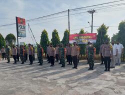 Jaga Soliditas dan Kondusifitas Wilayah, Aparat TNI-Polri di Pringsewu Gelar Apel dan Patroli Gabungan