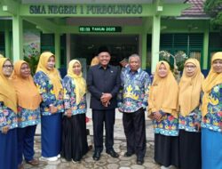 Kunungi SMAN 1 Purbolinggo, Awal Riadi Menjadi Pembina Upacara