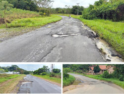 Membahayakan, Jalan Provinsi di Tubaba Banyak Rusak
