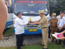 Tubaba Launching Dua Unit Bus Damri, Trayek Panaragan Jaya – Negara Batin