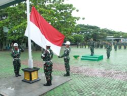 Jajaran Kodim 0426 Tulang Bawang Melaksanakan Upacara Bulanan