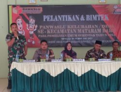 Babinsa Koramil dan Jajaran Kodim 0429/Lamtim Monitoring Pelantikan PKD