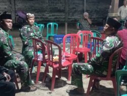 Rajut Silaturahmi, Babinsa Koramil Labuhan Maringgai Hadiri HUT Desa Karya Tani