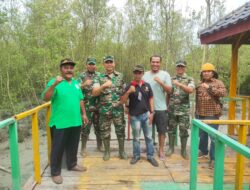 Dandim 0429/Lamtim Tinjau Renlok Penanaman Pohon Mangrove