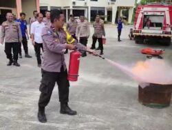 Satbinmas Polres Pringsewu Gelar Pelatihan Penanganan Bencana dan Kegawatdaruratan
