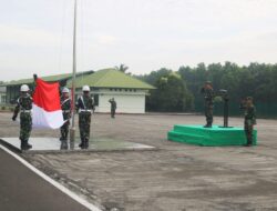 Kodim 0429/Lamtim Gelar Upacara Bendera Wujud Implementasi Nasionalisme Dan Cinta Tanah Air