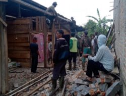 Angin Kencang Membuat Seorang Warga di Lambar Tertimpa Tembok Rumah