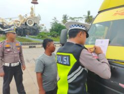 Hari ke 4 Ops Keselamatan Krakatau, Sat Lantas Tubaba Keluarkan 100 Teguran Tertulis