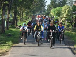 Wabup Lamtim Buka Acara Fun Bike, Bazar Damm Perkemahan HW