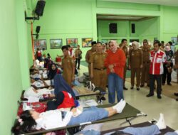 Tinjau Kegiatan Donor Darah, Riana Sari Arinal Berharap Donor Darah Dapat Menumbuhkan Empati Anak Muda Lampung