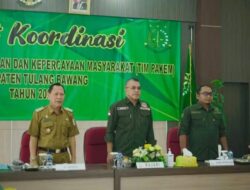 Pj. Qudrotul Hadiri Rakor Pakem Tahun 2023 di Kantor Kajari Tuba
