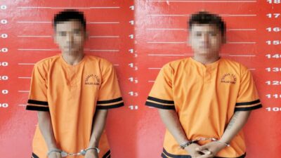 Diduga Melakukan Curat, Dua Pria Ditangkap Polsek Banjar Agung