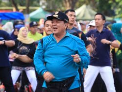 Pemprov Lampung Gelar Senam Bersama Dalam Rangkaian Peringatan HUT ke-59 Provinsi Lampung