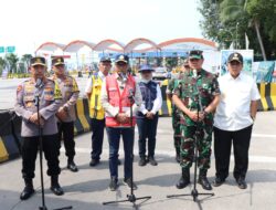 Gubernur Arinal Bersama Menhub, Kapolri dan Panglima TNI Pantau Arus Mudik Di Pelabuhan Bakauheni