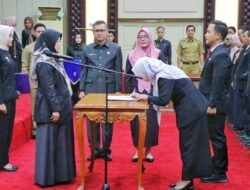 Wagub Chusnunia Melantik dan Mengambil Sumpah Jabatan Pejabat Fungsional di lingkungan Pemerintah Provinsi Lampung