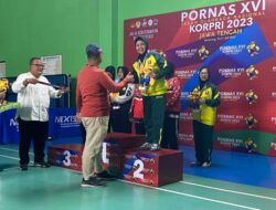 Tim Tenis Meja Lampung Pastikan Maju Ke Babak Final PORNAS KORPRI XVI
