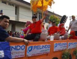 Pemprov Lampung Gelar Kirab Marching Band dan Pawai Kendaraan Hias, Gubernur Lampung dan Ketua PDBI Ikuti Pawai Kendaraan