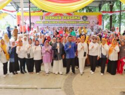 Bunda PAUD Provinsi Lampung Bermain Bersama 500 Anak Dari 80 TK/Paud se-Provinsi Lampung