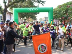 Bupati Musa Hadiri Acara Lampung Bersepeda di Lapangan Merdeka Kota Gajah