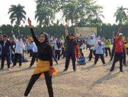 Peringati HAORNAS ke-40, Pemprov Lampung Gelar Senam Bersama