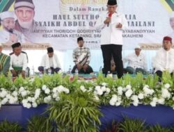 Bupati Nanang Hadiri Haul Syaikh Abdul Qodir Al Jilani Di Kecamatan Ketapang