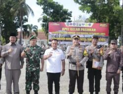 Kesiapan Pengamanan Nataru 2023/2024, Bupati Lamsel Ikuti Apel Gelar Pasukan “Operasi Lilin Krakatau”