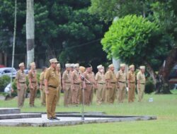 Pegawai Hadiri Apel Pasca Libur Nataru, Pj. Bupati Lambar Sampaikan Apresiasi