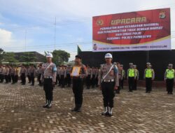 Polres Pringsewu Gelar Upacara Peringatan Hari Kesadaran Nasional dan Prosesi PTDH Personel Melanggar Kode Etik Polri