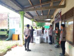 Polres Pringsewu Amankan Pergeseran Logistik Dari PPK Menuju Gudang KPU