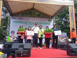 Pj.Bupati Pringsewu Menyapa Masyarakat Pringsewu di Lapangan Sumber Waras Pekon Rejosari