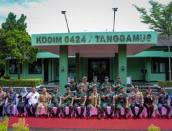 Pastikan Kemaanan Pasca Pemilu, Pangdam II Sriwijaya Kunjungi Kodim 0424/Tanggamus