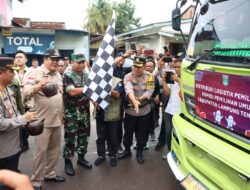 Kapolres Lamteng Hadiri Pelepasan Logistik Pemilu 2024