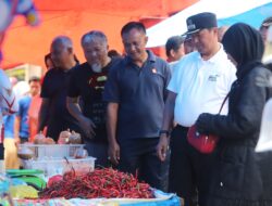 Pj. Bupati Lambar dan Kapolres Monitoring Persediaan Sembako Menjelang Ramadhan