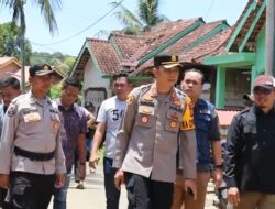 Kapolres Pesibar Monitoring Pelaksanaan PSU di Pekon Tanjung Rejo Kecamatan Bangkunat