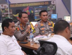 Pengamanan Pemilu 2024, Kapolres Lampung Tengah Gelar Vicon Bersama Kapolsek Jajaran