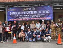 Meriah, Satlantas Polres Lampung Tengah Gelar Coaching Clinic Safety Riding Budayakan Keamanan Berkendara
