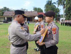 Upacara Hari Kesadaran Nasional Tahun 2024, Polres Way Kanan PTDH Dua Personel Polri