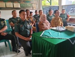 Anggota Koramil 424-06/Pringsewu Bersama Dinas Pertanian Mengikuti Vikon tentang Suasembada Pangan