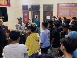 Resahkan Masyarakat, Polres Lampung Tengah Amankan Puluhan Pemuda Balapan Liar
