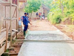 Pembangunan Rabat Beton di Sukoharjo Satu Dengan Anggaran Dana Desa Tahap Satu