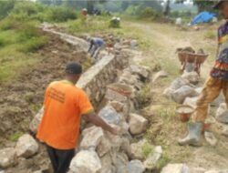 Pekon Klaten Gading Rejo Gunakan DD Tahap I untuk Membuat Talud