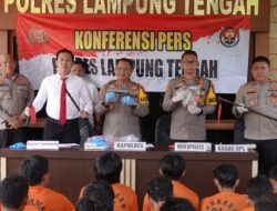 Hasil Operasi Sikat Krakatau 2024, Polres Lampung Tengah Berhasil Amankan 79 Orang Tersangka