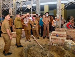 Tinjau Progres Pembangunan Pasar Natar, Nanang : Revitalisasi Menuju Pasar Modern