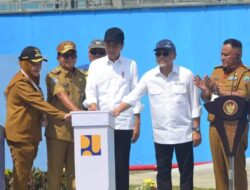 Bupati Lamsel Dampingi Presiden Jokowi Resmikan SPAM di Natar