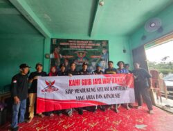 Personel Dit Intelkam Polda Lampung Bersama Grib Jaya Way Kanan Gelar Silaturahmi
