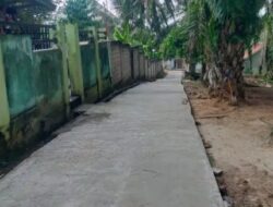 Pekon Bumi Rejo Bangun Jalan Rabat Beton Realisasikan Anggaran DD Tahap II