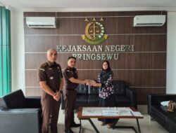 Kejari Pringsewu Terima Titipan Uang Rp 140 Juta Dari Tersangka Dugaan Tindak Pidana Korupsi Dana Hibah LPTQ