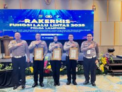 Satlantas Polres Way Kanan Raih Piagam Penghargaan Bergengsi