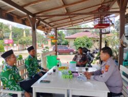 Pengurus MWCNU Banjit Silaturahmi ke Polsek Setempat